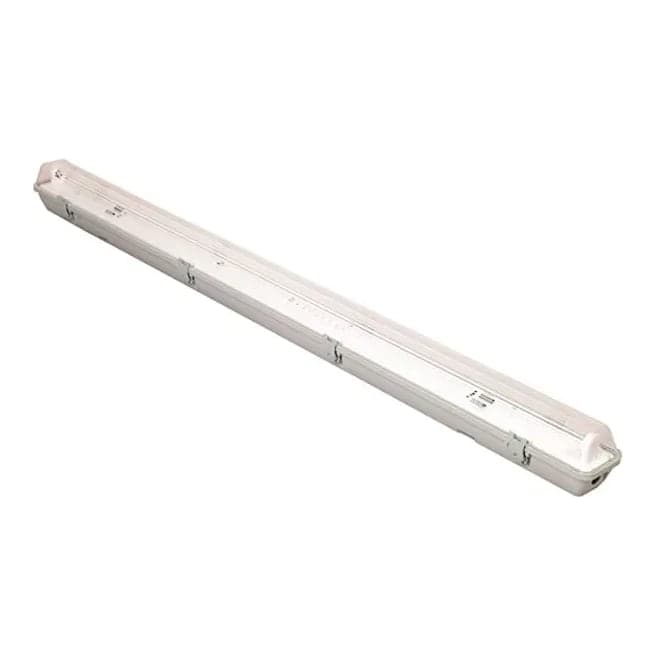 Luminaria hermética · para 1 fluorescente G13 36W 1200mm IP65 (NO incluye BALASTO) (GEN-LUMINARIA-HERMETICA-36W-1-1200MM)