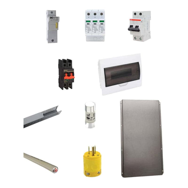 Kit material eléctrico 4S · 5000W 48VDC 450Wp litio (GEN-KIT-MATERIAL-4S-5000W-48VDC-450WP)