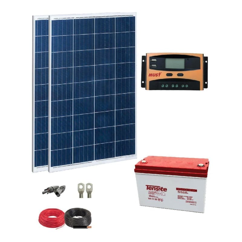 Kit panel solar · 12V 1000Wh/día (GEN-KIT-PANEL-SOLAR-12V-1000WH/DIA)