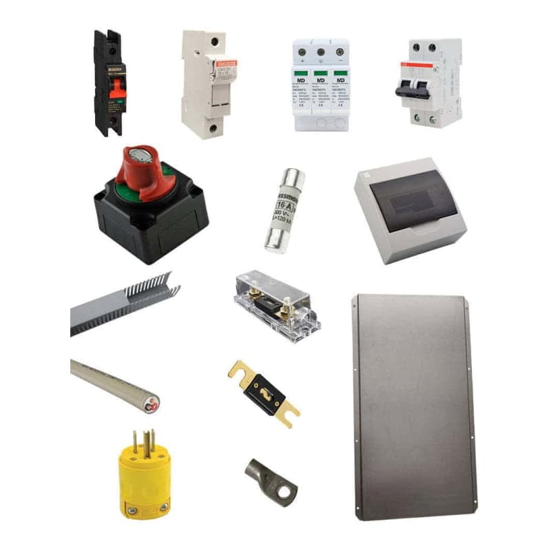 Kit material eléctrico AF · 1000W 12VDC 200Wp (GEN-KIT-MATERIAL-AF-1000W-12VDC-200WP)