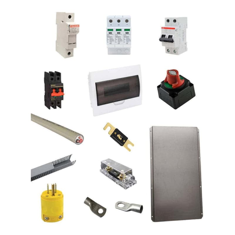 Kit material eléctrico 2S · 3000W 24VDC 450Wp (GEN-KIT-MATERIAL-2S-3000W-24VDC-450WP)