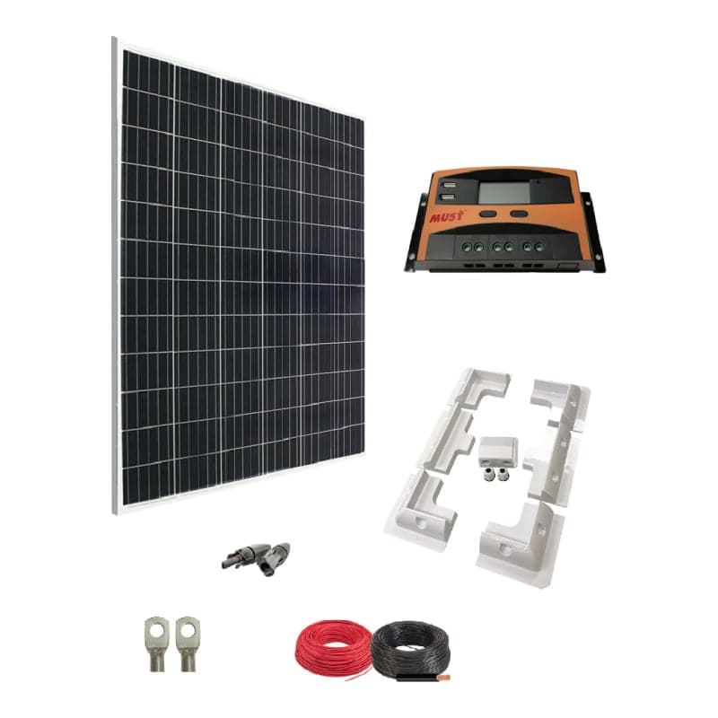 Kit instalación panel solar camper · 200W (GEN-KIT-INSTALACION-PANEL-SOLAR-CAMPER-200W)