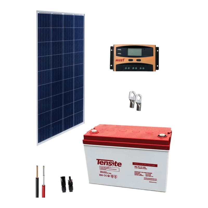 Kit panel solar · 12V 750Wh/día (GEN-KIT-PANEL-SOLAR-12V-750WH/DIA)