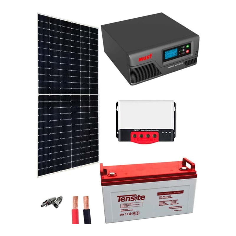 Kit solar fotovoltaico aislada · 600W 12V 2275Wh/día (GEN-KIT-AISLADO-600W-12V-2275WH/DIA)