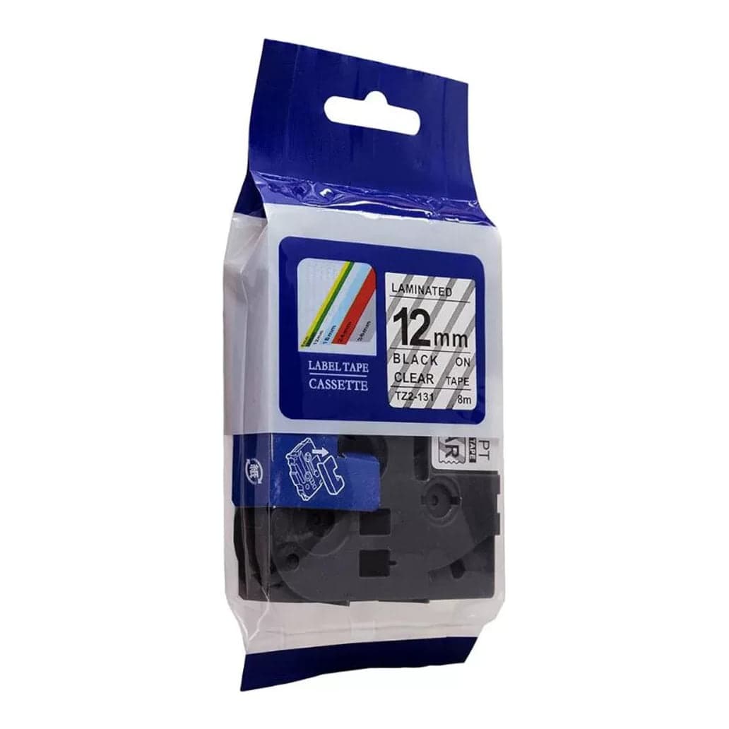 Cinta compatible Brother TZ2-131 · 12mm x 8m transparente