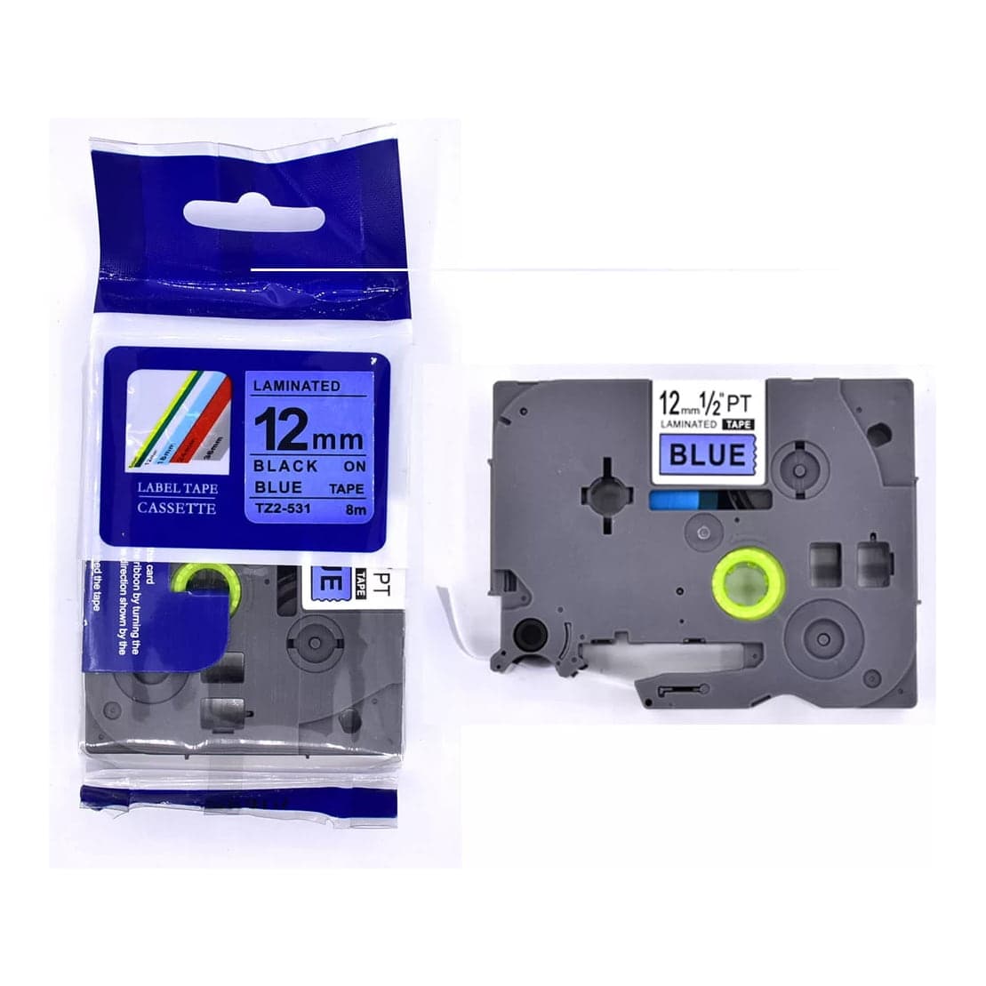 Cinta compatible Brother TZ2-531 · 12mm x 8m azul