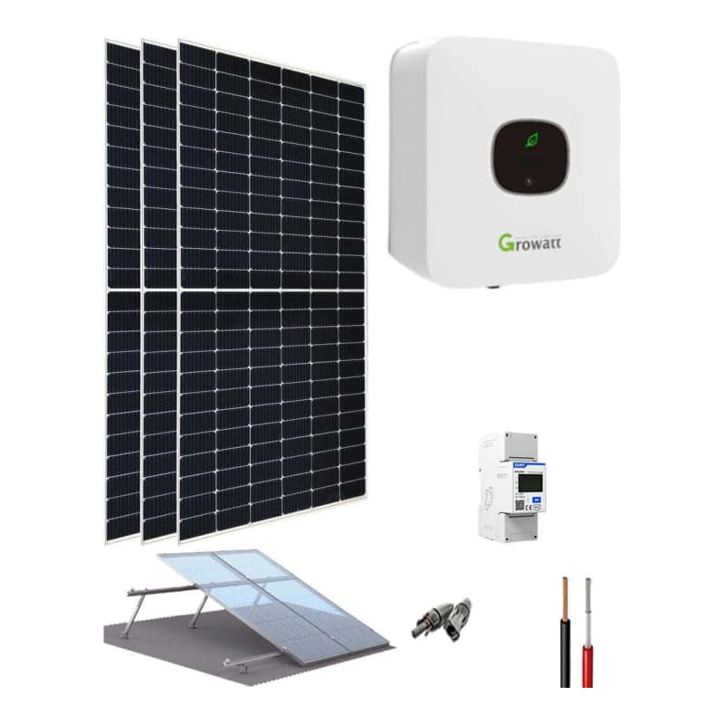 Kit autoconsumo directo GROWATT · 1000W 5400Wh/día (GROWATT-KIT-RED-1000W-5400WH/DIA)