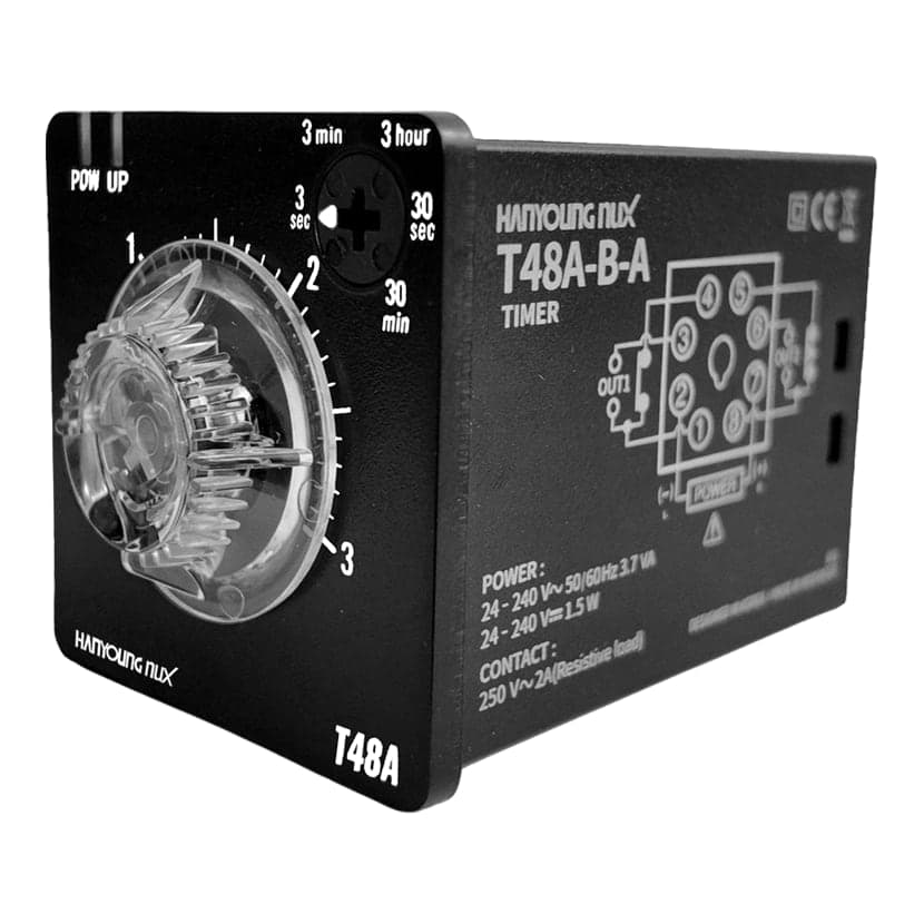 Temporizador analógico multirango HANYOUNG NUX T48A-3B-A · 3s/3m/3h/30s/30m