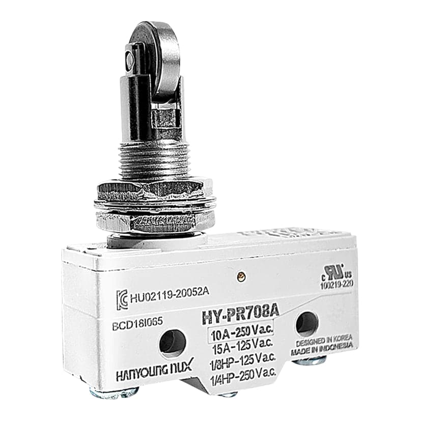 Microswitch HANYOUNG NUX HY-PR708A · rueda vertical