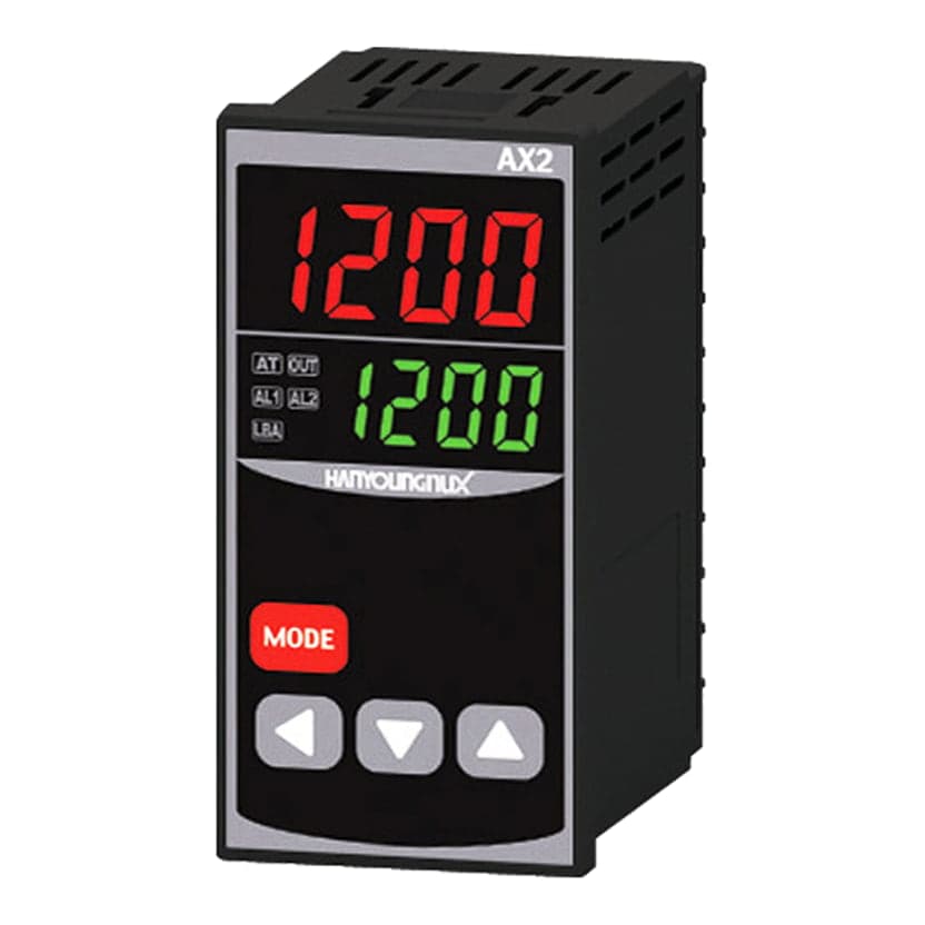 Pirómetro digital HANYOUNG NUX AX2-1A · 48x96mm 100–240VAC salida relé/SSR