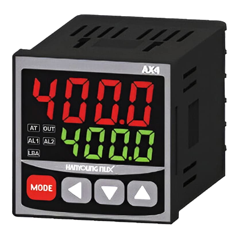 Pirómetro digital HANYOUNG NUX AX4-1A · 48x48mm 100–240VAC salida relé/SSR