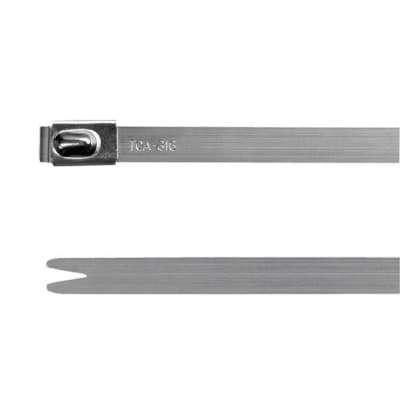 Cinta de acero inoxidable HELLERMANNTYTON 111-93148 · 4.6mm L=362mm SS316x100und (paquete x100)