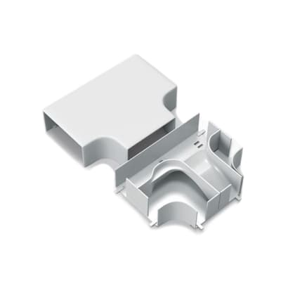 Derivación HELLERMANNTYTON 250-00069 · "T" plana para canaleta unicanal 100x50mm