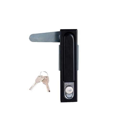 Chapa push HENGZHU MS480-2-1.3 · negra palanca lateral con llave