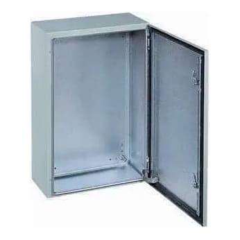 Tablero metálico para adosar HIMEL · 200x200x150mm con PB IP66 RAL7035 (HIMEL-200X200X150H)