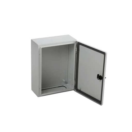 Tablero metálico para adosar HIMEL · 400x300x150mm con PB IP66 RAL7035 (HIMEL-400X300X150H)