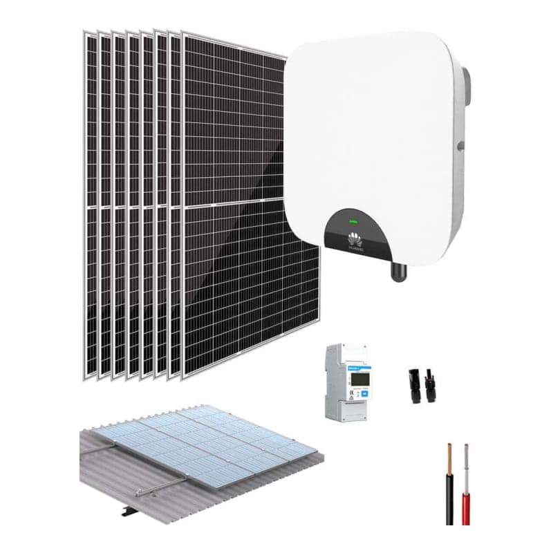 Kit interconexión red HUAWEI · 3000W 14850Wh/día (HUAWEI-KIT-INTERCONEXION-RED-3000W-14850WH/DIA)