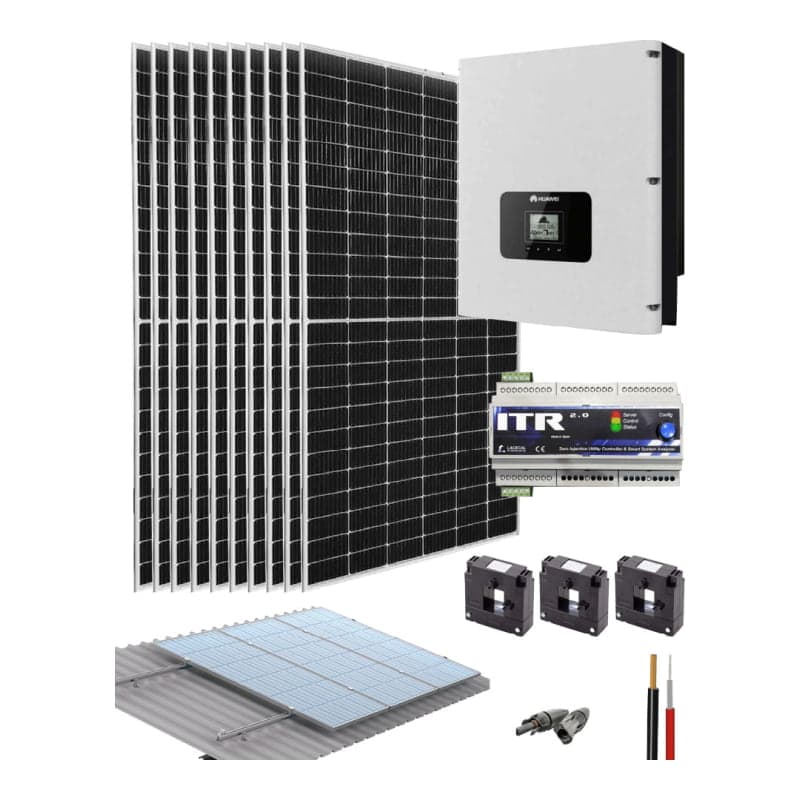 Kit conexión red trifásico HUAWEI · 8000W 36000Wh/día (HUAWEI-KIT-RED-8000W-36000WH/DIA)