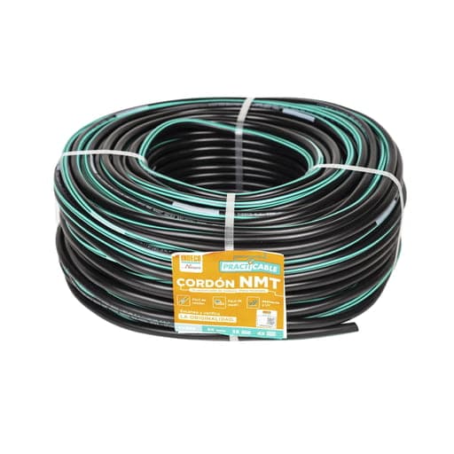 Conductor eléctrico INDECO 10053283 · 500V vulcanizado 2x12 AWG negro nmt pc (metro)
