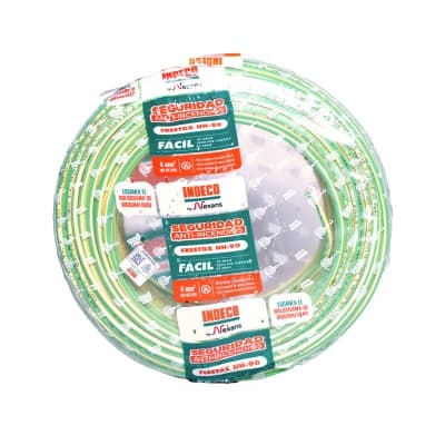 Imagen referencial de la serie: Cable FREETOX-PC INDECO 10053675 · NH90 450/750V 1.5mm² amarillo / verde (metro)