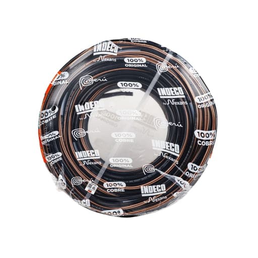 Conductor eléctrico INDECO 10053280 · 500V vulcanizado 2x14 AWG negro nlt pc (metro)