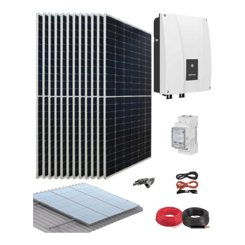 Kit solar autoconsumo fotovoltaico INGETEAM · 6000W 30kWh/día (INGETEAM-KIT-HIBRIDO-6000W-30KWH/DIA)