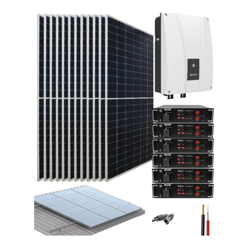Kit solar híbrido INGETEAM · 6kW 288V 46000Wh/día litio (INGETEAM-KIT-HIBRIDO-6KW-288V-46000WH/DIA)