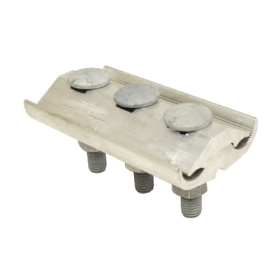 Grapa paralela bimetálica INTELLI GPAL-80-P3 · 3 pernos para cable hasta 150mm²