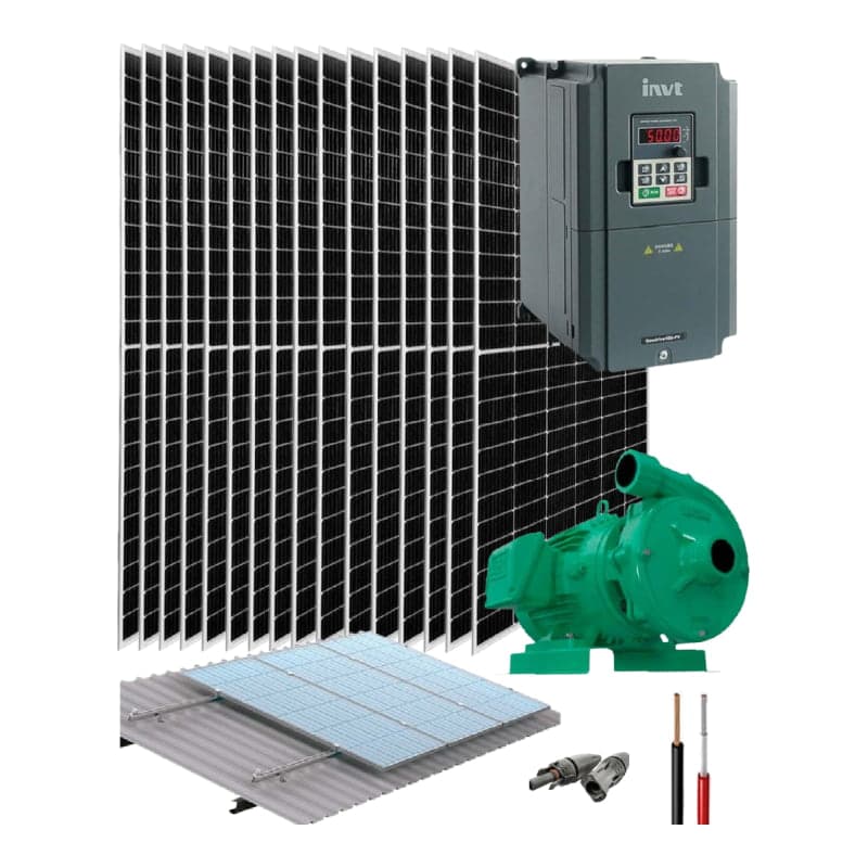 Kit bombeo solar INVT · 5HP 380V uso directo (INVT-KIT-BOMBEO-5HP-380V-USO-DIRECTO)