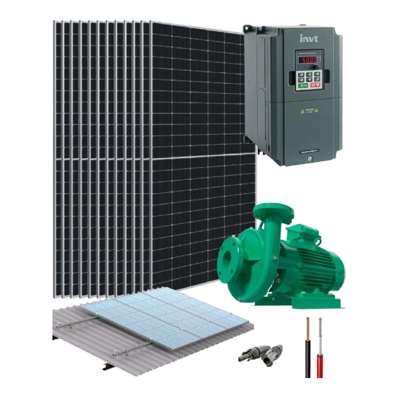 Kit bombeo de agua solar INVT GD101 · 11kW 400V 7.5HP (INVT-KIT-BOMBEO-GD101-11KW-400V-7.5HP)