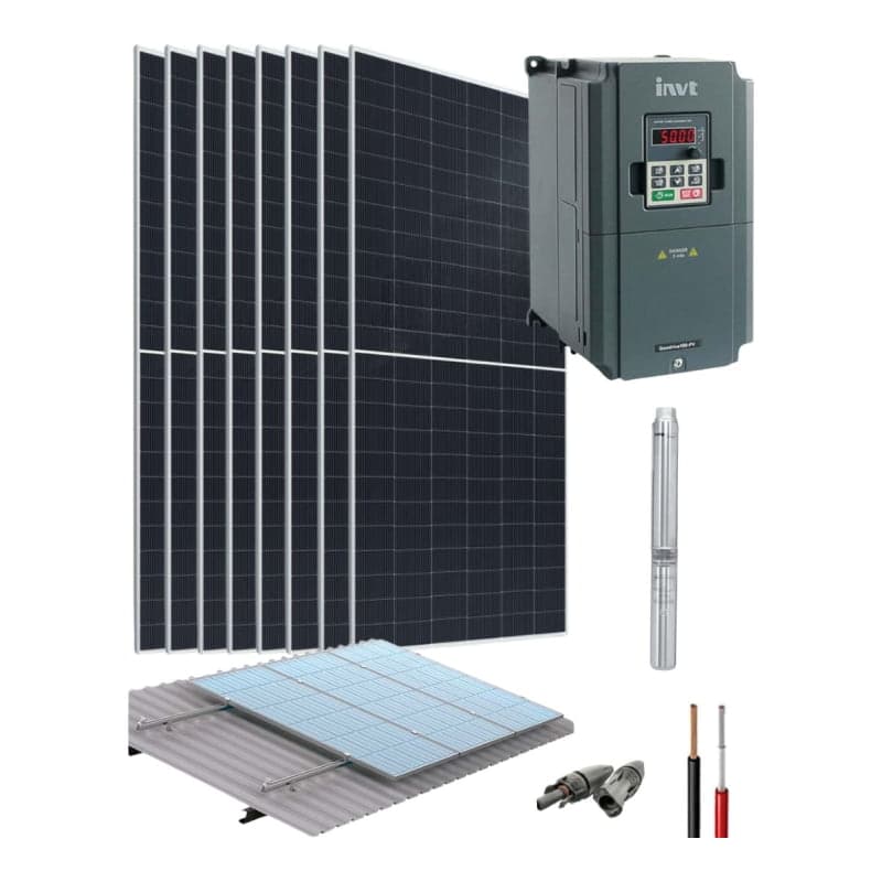 Kit bombeo de agua solar INVT Franklin · 2HP 2.2kW 220V con bomba (INVT-KIT-BOMBEO-FRANKLIN-2HP-2.2KW-220V)