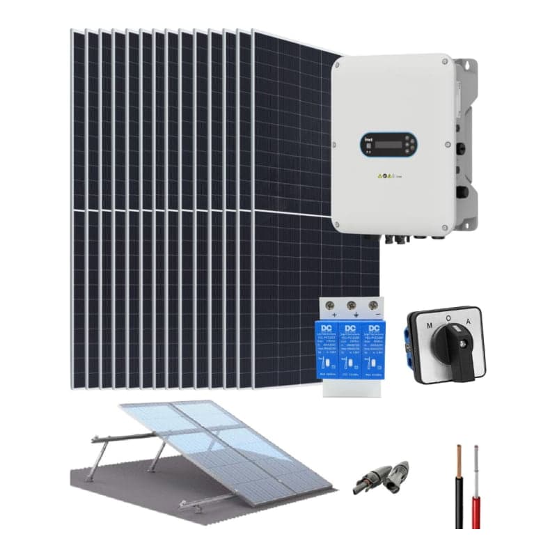 Kit solar para bombeo de agua INVT SP100 · 39.38kWh/día 380V 3HP (INVT-KIT-SOLAR-BOMBEO-AGUA-SP100-39.38KWH/DIA-380V-3HP)