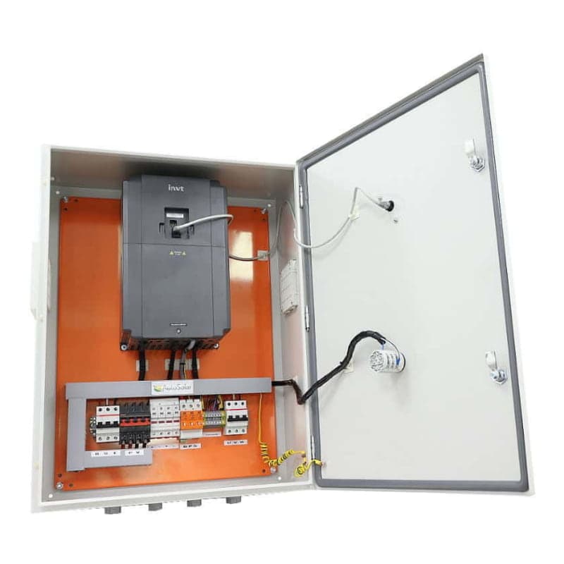 Imagen referencial de la serie: Kit control bombeo solar INVT · 5.5kW IP65 (INVT-KIT-BOMBEO-5.5KW-IP65)