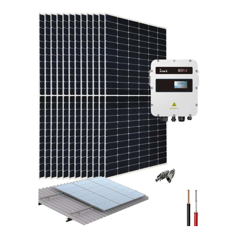Kit bombeo solar INVT · hasta 7.5HP 380V uso directo (INVT-KIT-BOMBEO-7.5HP-380V-HASTA-USO-DIRECTO)