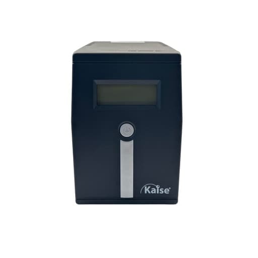 Imagen referencial de la serie: UPS interactiva KAISE KUKS M6-PE · 600VA/360W con pantalla LCD (220V, 60Hz, FP 0.6) (KUKS-M6-PE)