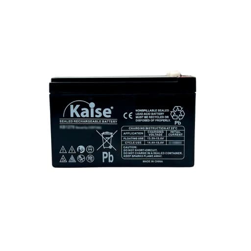 Imagen referencial de la serie: Batería KAISE KB1270 · 12V 7AH vrla AGM terminal superior