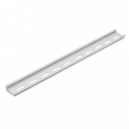Imagen referencial de la serie: Riel DIN de aluminio KASEEY DA1075-2M-B · ancho/alto 35×7.5mm, 2 metros