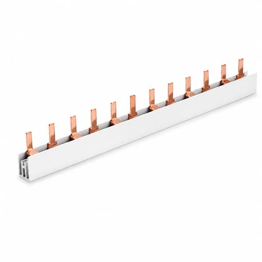Imagen referencial de la serie: Peine de distribución tipo pin KASEEY KP021210 · 2 polos, 63A, 12 polos