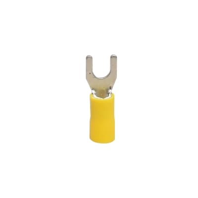 Terminal horquilla aislado KESS SV 5.5-5 · 10-12 AWG 3/16" amarillo x100und (paquete x100) (SV-5.5-5)