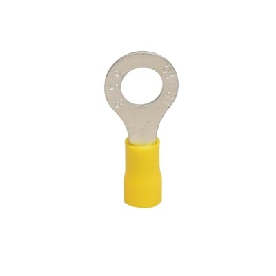 Terminal anillo aislado KESS RV 5.5-8 · 10-12 AWG 5/16¨ (8.4mm) amarillo x100und (paquete x100) (RV-5.5-8)