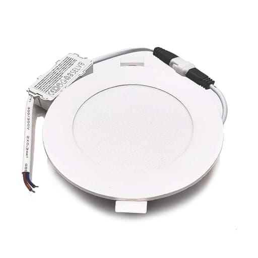 Downlight circular empotrable KING KRFP-6W-CW · 6W 100-240VAC luz fría 6500K