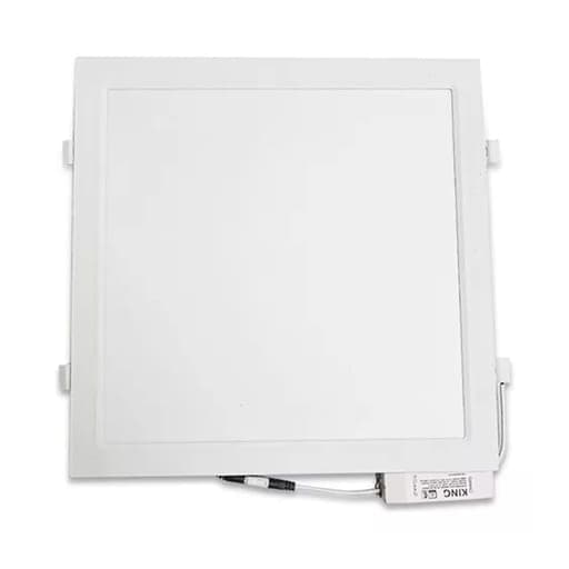 Downlight cuadrado empotrable KING KCFP-24W-CW · 24W 100-240VAC luz fría 6500K