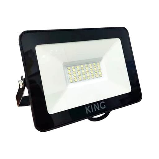 Reflector LED KING KFL50-WW · 50W 185-260VAC luz cálida 3500K