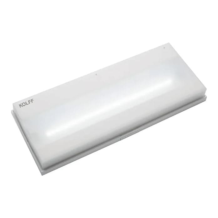 Luminaria de emergencia LED KOLFF · 1W, 1H 30 min, IP44, 60MT2, interior (200 LÚMENES) planissimo LED (KOLFF-LUMINARIA-EMERGENCIA-1W-1H-30-60MT2-200)