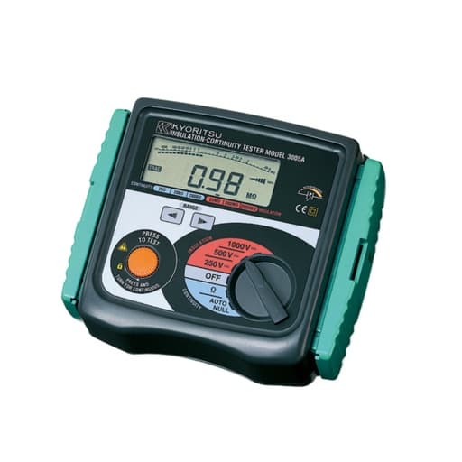 Megóhmetro digital KYORITSU 3005A · 250/500/1000V 2000MΩ CAT III 300V sin pantalla iluminada