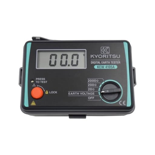 Telurómetro digital KYORITSU 4105A-H · 20/200/2000Ω 200VAC CAT. III 300V IP54