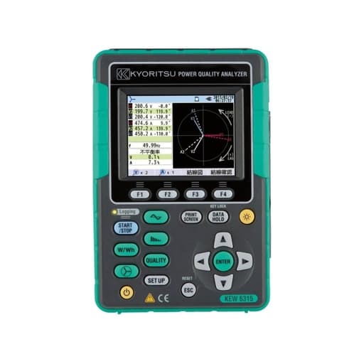 Analizador de redes industrial KYORITSU 6315-03 · + set 3x transformador flexible 1000A 3m Ø