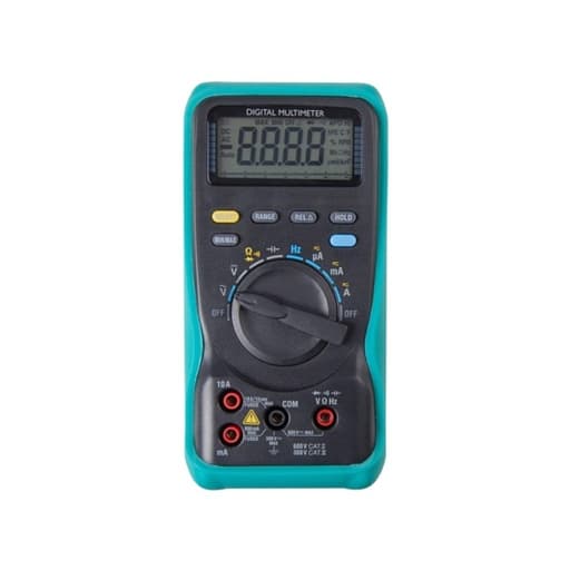 Multímetro digital KYORITSU 1012 · 10A-AC/DC 600V-AC/DC hz, 60MΩ, capacitancia, diodo, contacto