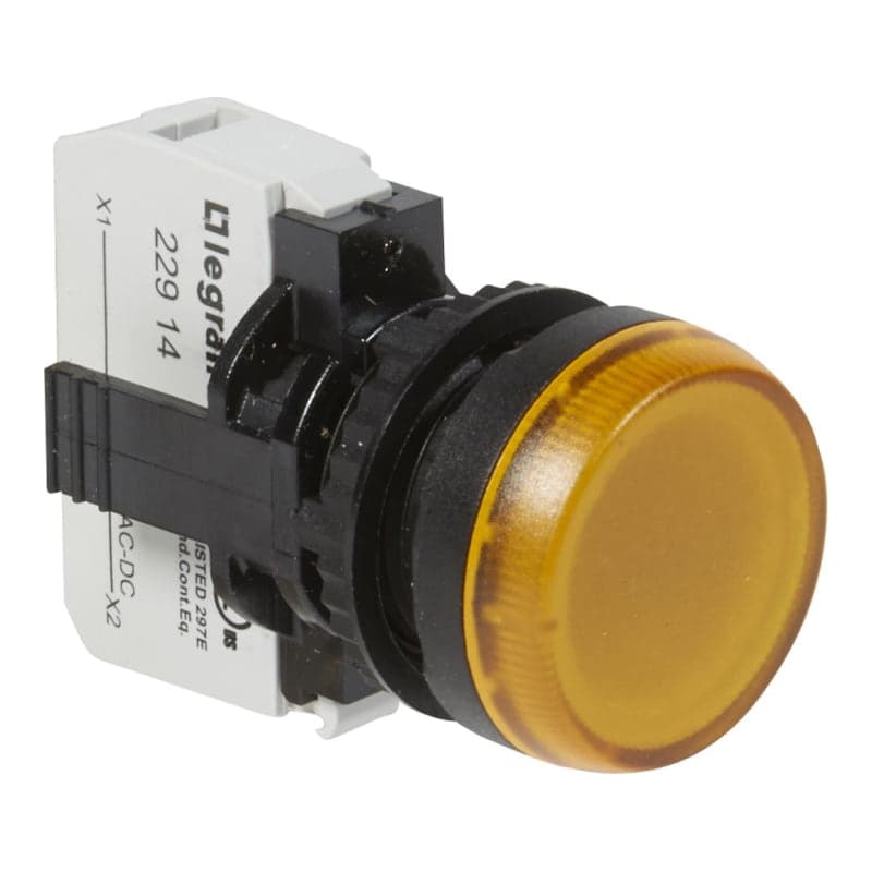 Piloto de señalización con LED LEGRAND 023774 · amarillo 12A 24VAC/VDC