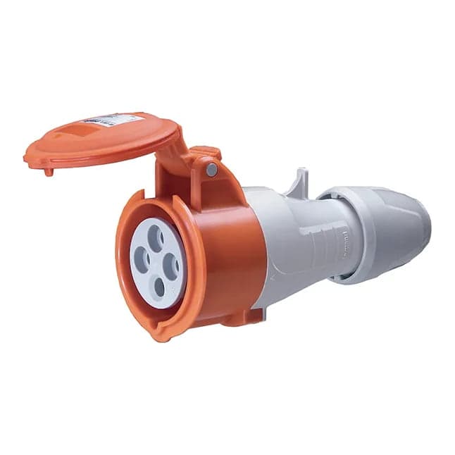 Imagen referencial de la serie: Toma aérea LEGRAND 555108 · 3P+T 16A 415VAC IP44 rojo 6H P17